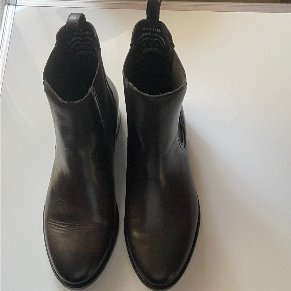 Women’s black coffee duchess Leather Boots